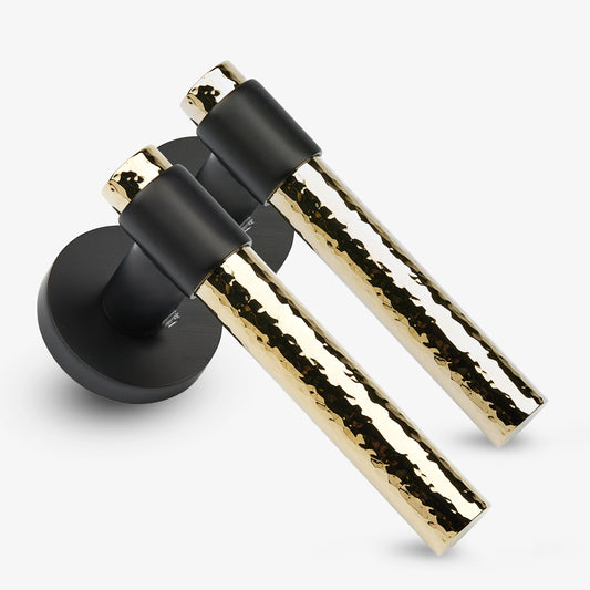 Door Handle – AURORA WATER RIPPLE (Brass)