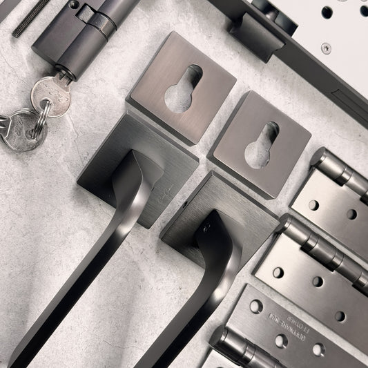 Door Handle Aluminium Full Set – LUMI