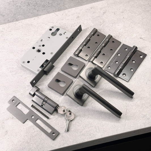 Door Handle Aluminium Full Set – OPAL