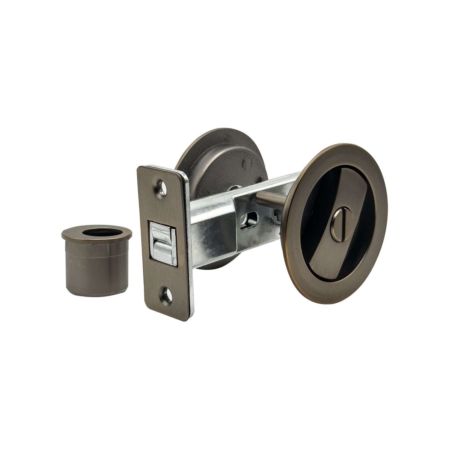 Concealed Round Door Knobs & Latch (Without Key)
