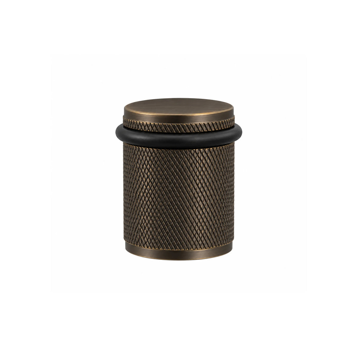 Hollow Door Stopper – Knurled Design Brass 45 mm