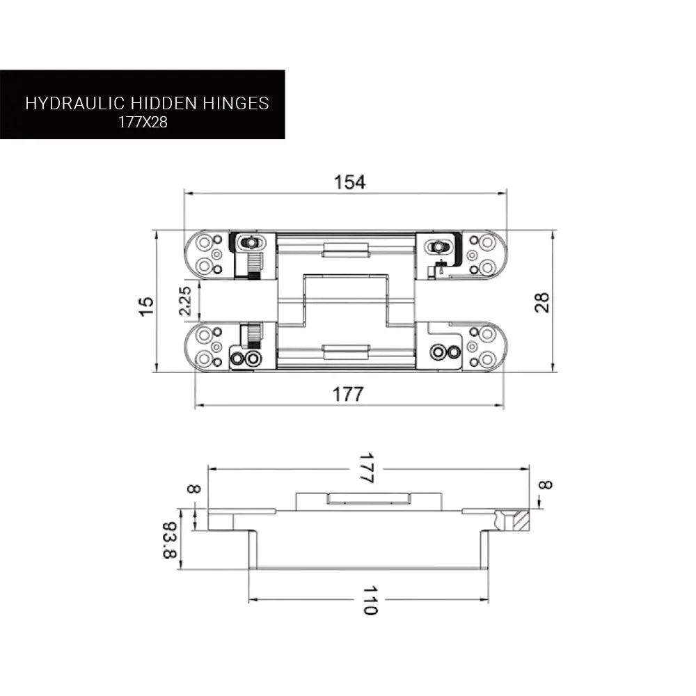 Hydraulic Hidden Hinges