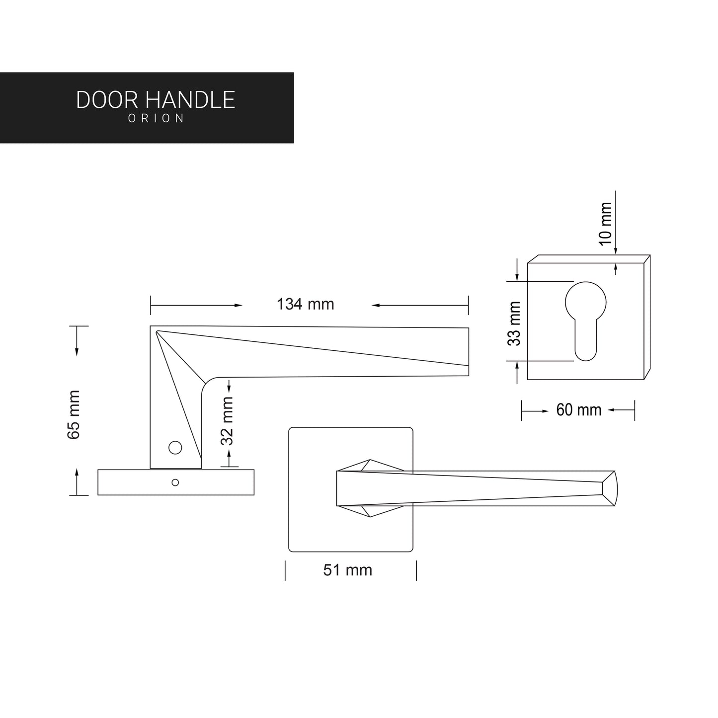 Door Handle – ORION Zinc