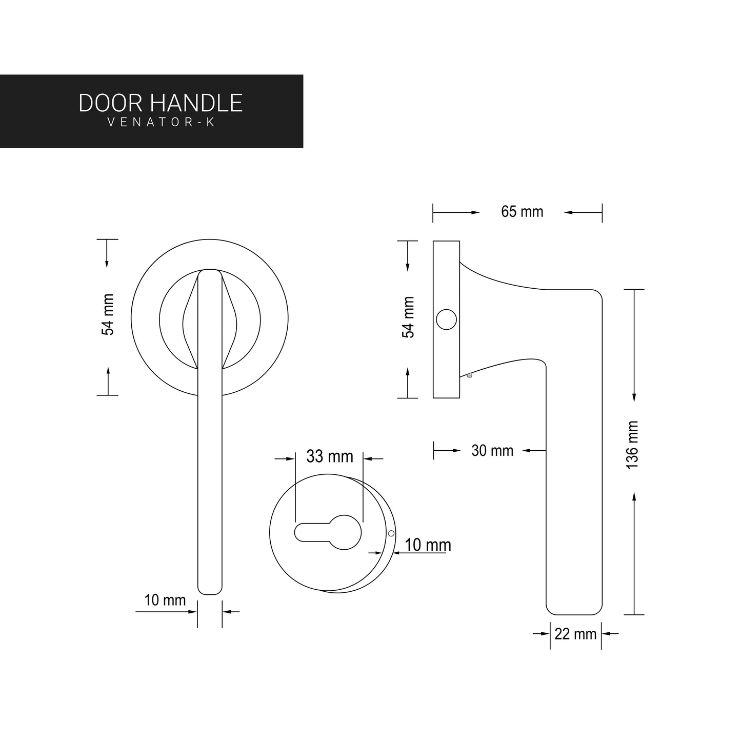 Door Handle – VENATOR K