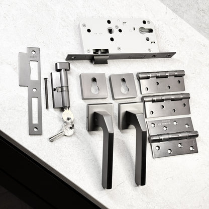 Door Handle Zinc Full Set – GEMINUS