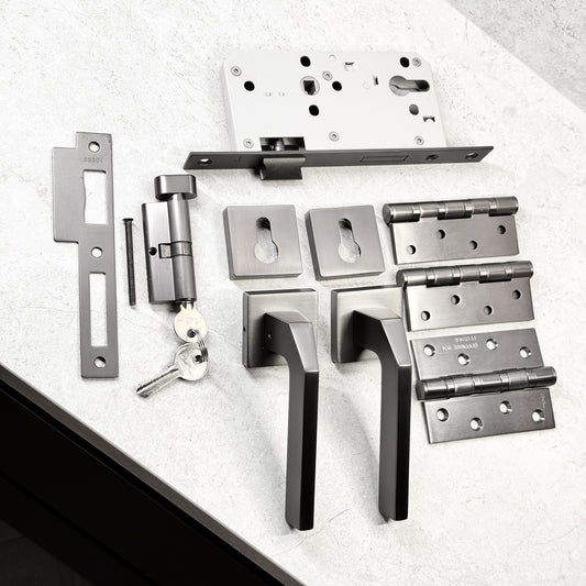Door Handle Zinc Full Set – GEMINUS