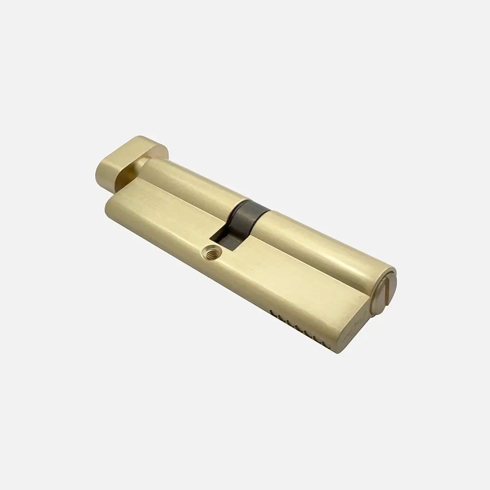 Bathroom Euro Cylinder – 100mm Coin & Thumbturn Lock