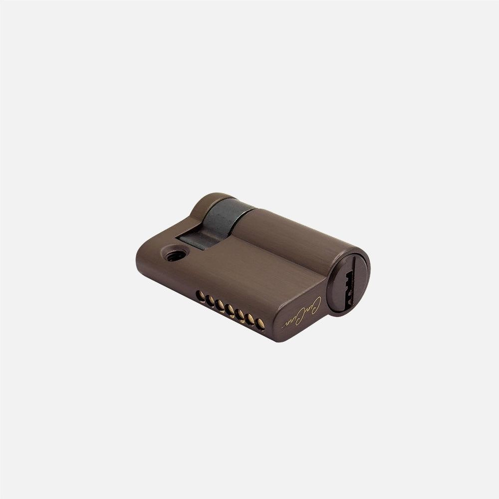 Half Cylinder With Keys – Solid Brass (45mm)