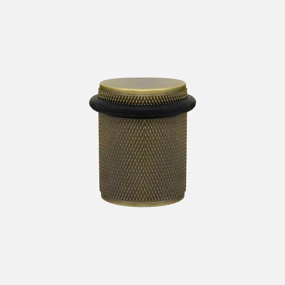 Hollow Door Stopper – Knurled Design Brass 45 mm