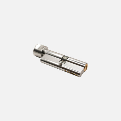 Cylinder Small Size  - one side key/ knob - Aluminium - 70 mm