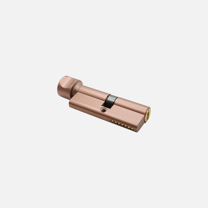 Cylinder Small Size  - one side key/ knob - Aluminium - 70 mm
