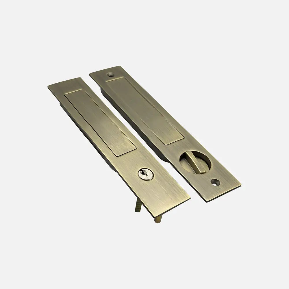 Pocket Door Handle FULL SET - With Key