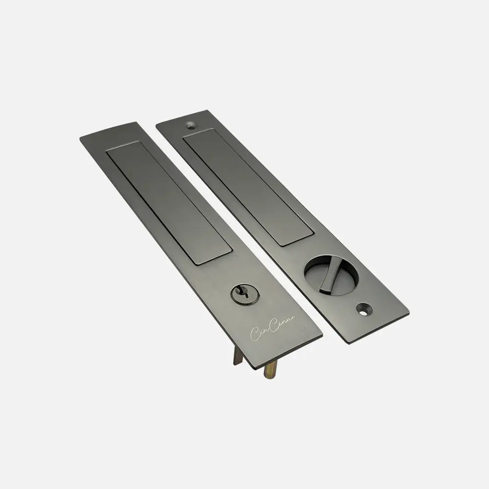 Pocket Door Handle FULL SET - With Key