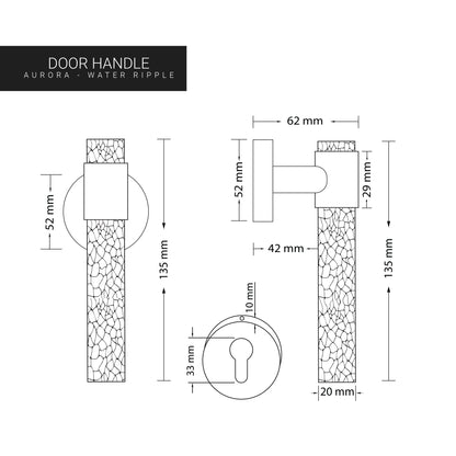 Door Handle – AURORA WATER RIPPLE