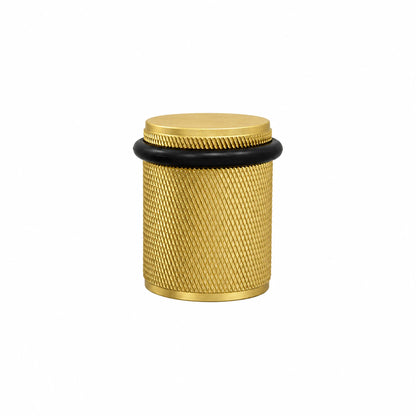 Hollow Door Stopper – Knurled Design Brass 45 mm