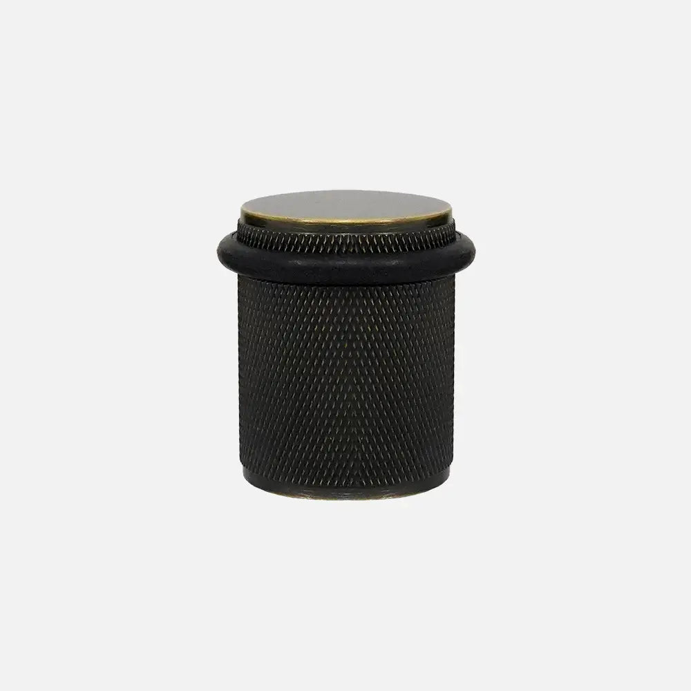 Hollow Door Stopper – Knurled Design Brass 45 mm