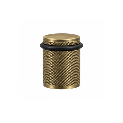 Hollow Door Stopper – Knurled Design Brass 45 mm