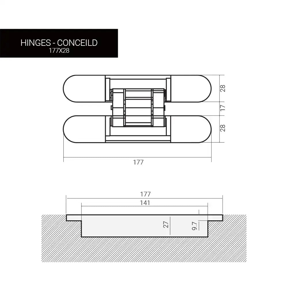 Hinges – Concealed