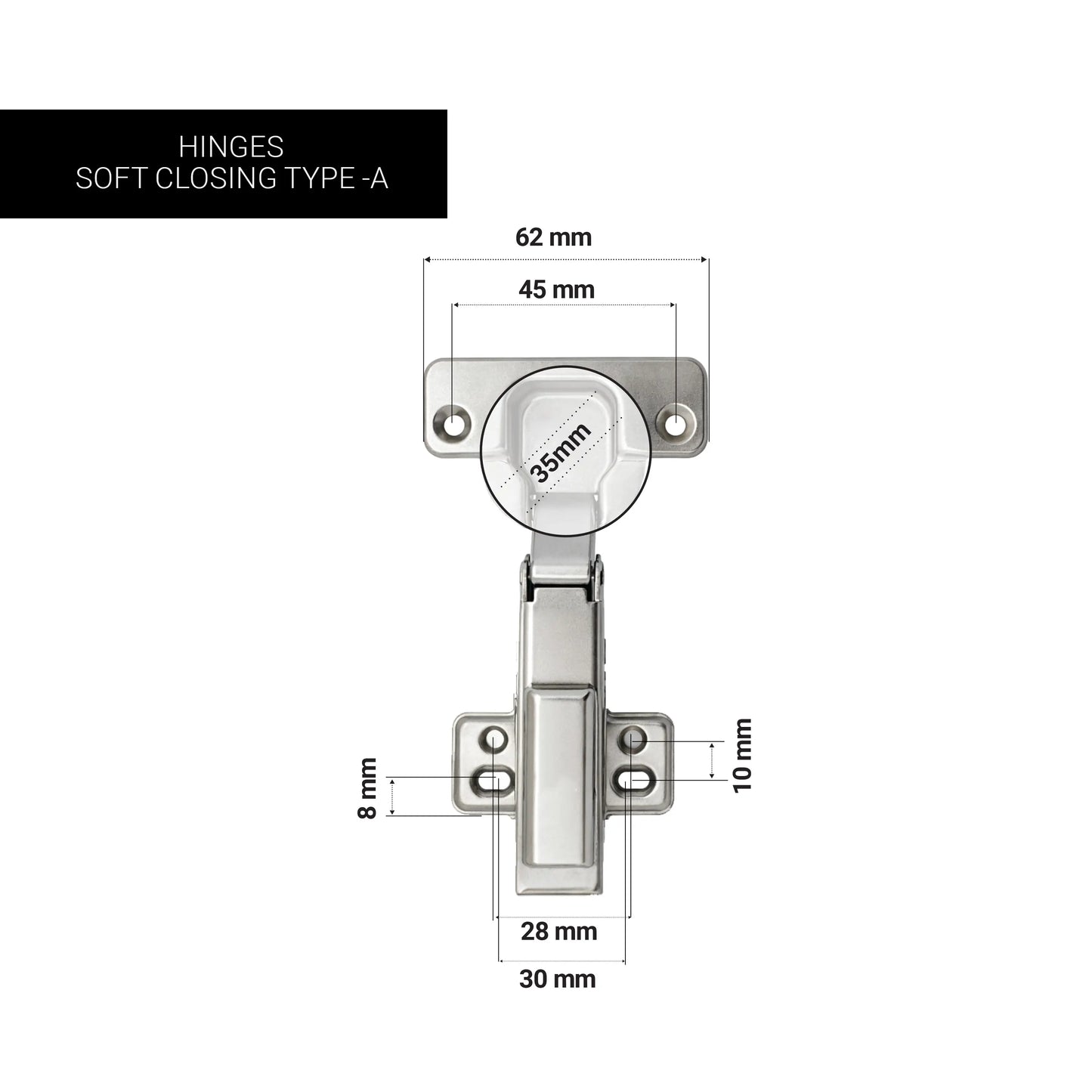 Hinges Soft Closing Type A