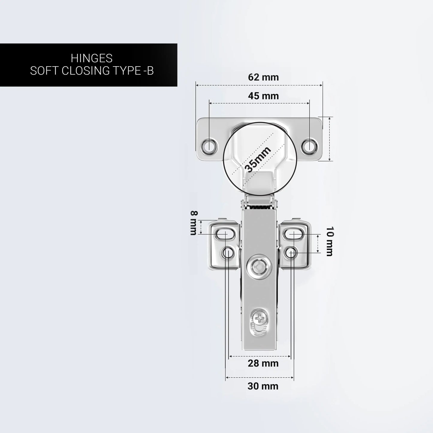 Hinges Soft Closing Type B