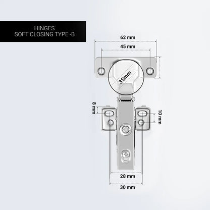 Hinges Soft Closing Type B