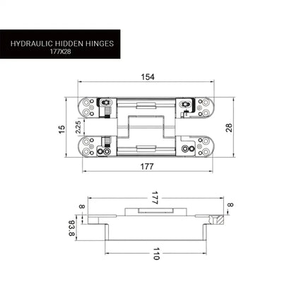 Hydraulic Hidden Hinges