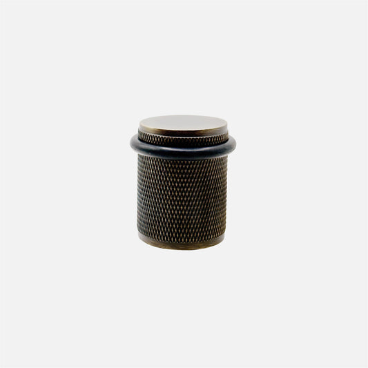 Door Stopper - Knurled Solid Brass