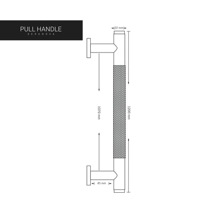 Seranova Main Door Pull Handle - Stainless Steel 304